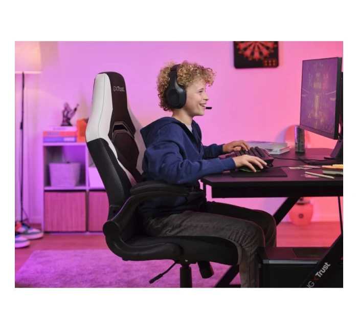 TRUST GXT703W RIYE GAMING CHAIR WHITE herní židle