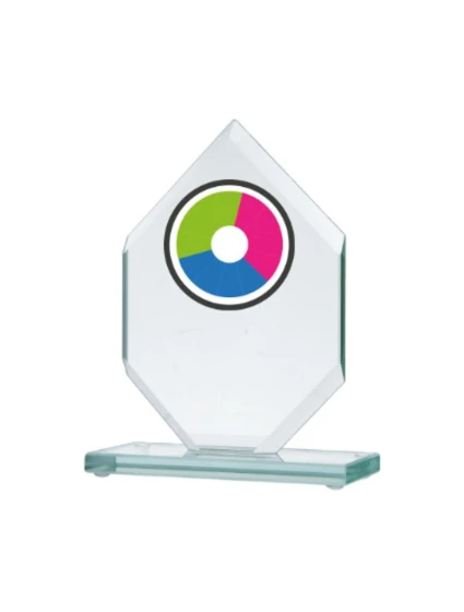 Trofeum szklane z nadrukiem kolorowym LuxorJet