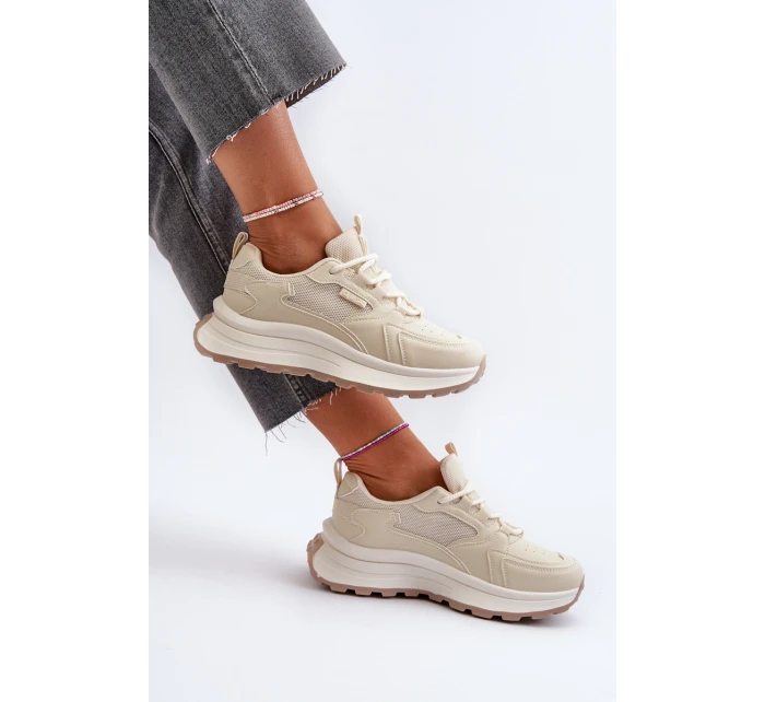 Dámské Tenisky HI-POLY SYSTEM Big Star NN274A105 Bežové Dámské Tenisky HI-POLY SYSTEM Big Star NN274A105 Bežové