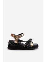 Dámské Sandály S Mašlí D&A model 21660371 Zlaté - S.Barski