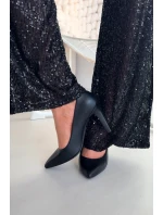 Eko kožené lodičky Sergio Leone 1446 Černé