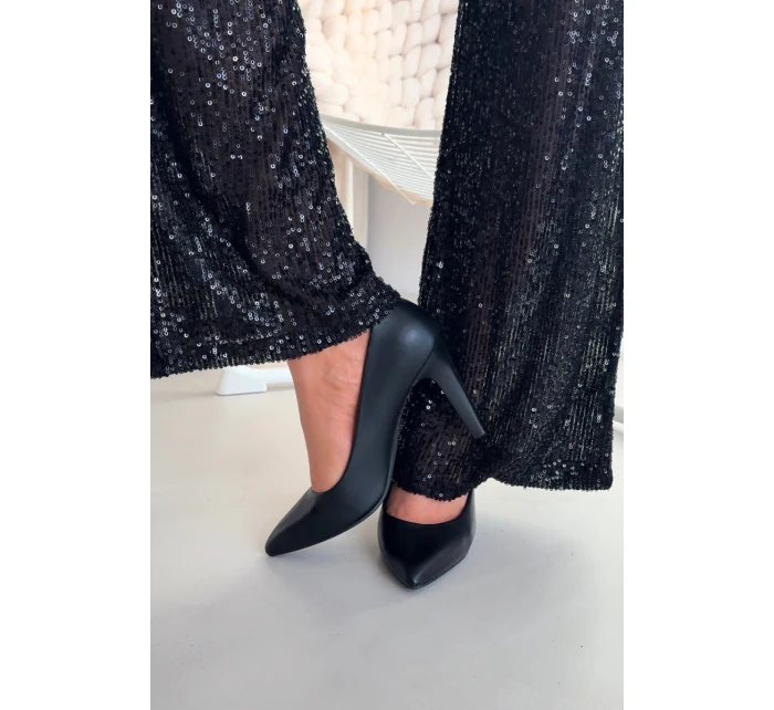 Eko kožené lodičky Sergio Leone 1446 Černé