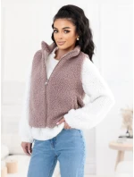 Kamizelka CS KZ model 21937087 ciemny bezowy - FPrice Kamizelka CS KZ model 21937087 ciemny bezowy - FPrice