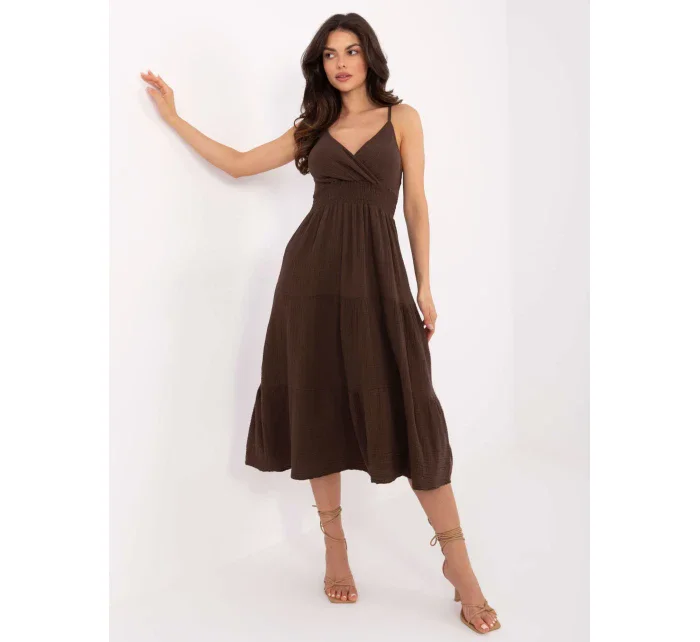 Šaty MI SK 62200.76 tmavě hnědé