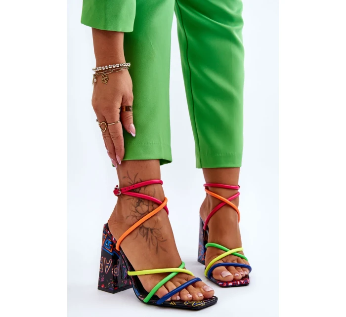 Módní sandály na vysokém podpatku Vícebarevné Josette