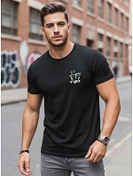 koszulka męska z nadrukiem czarna model 22198749 - FashionStreet koszulka męska z nadrukiem czarna model 22198749 - FashionStreet