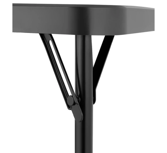 STOLEK PRO CATERING KOMPAKTNÍ STOLEK 86,5x86,5x71 cm a 4 SEDÁTKA ČERNÝ