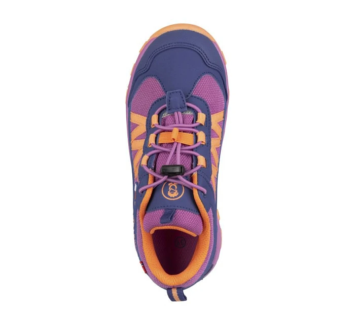 Trollkids Kids Tronfjell Hiker Low violet blue/mallow pink/papaya nepromokavá turistická obuv pro chlapce/dívky (475-111)
