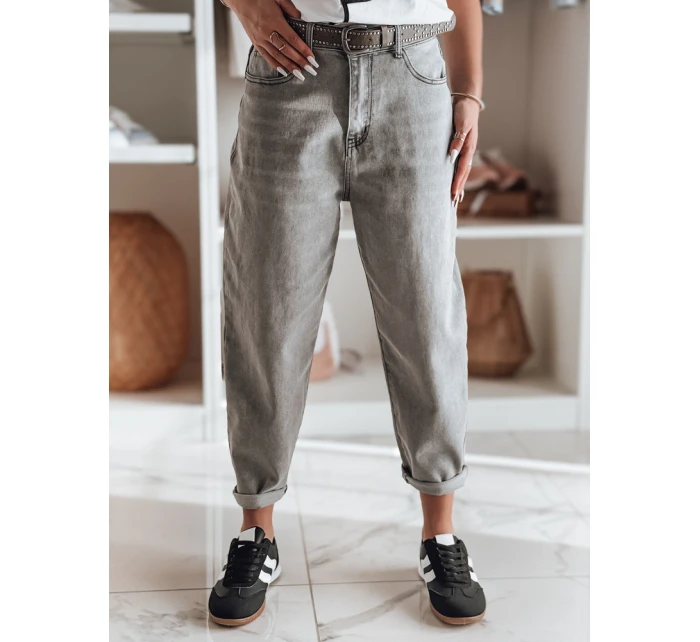 Dámské džínové kalhoty boyfriend OLDRELAX šedá FashionStreet UY2495