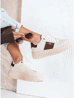 Dámské tenisky na platformě béžové Dstreet model 21992125 - FashionStreet