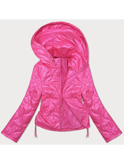 Neonově růžová dámská bunda se stahujícími šňůrkami na bocích S'West (B8235-83)