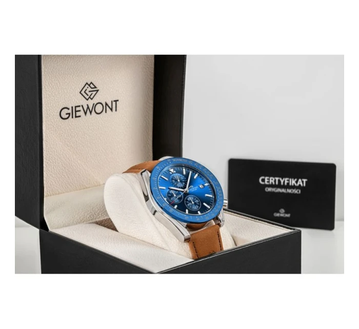 Pánské hodinky Giewont Chronograph Sapphire Brown and Blue GW8720-A2