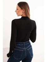 Dámská blůza s rolákem a dlouhým rukávem z kašmíru černá Dámská blůza s rolákem a dlouhým rukávem z kašmíru černá