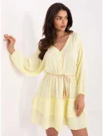 Sukienka MI SK model 21191064 jasny żółty - FPrice