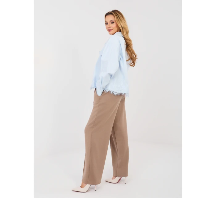 Spodnie MI SP model 21944660 ciemny bezowy - FPrice