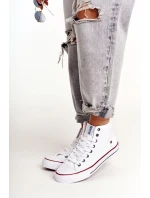 Dámské vysoké tenisky Big Star - bílé Dámské vysoké tenisky Big Star - bílé