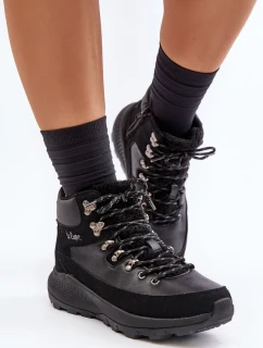 Dámské Lehká Traperová Obuv Na Zip Lee Cooper Černé