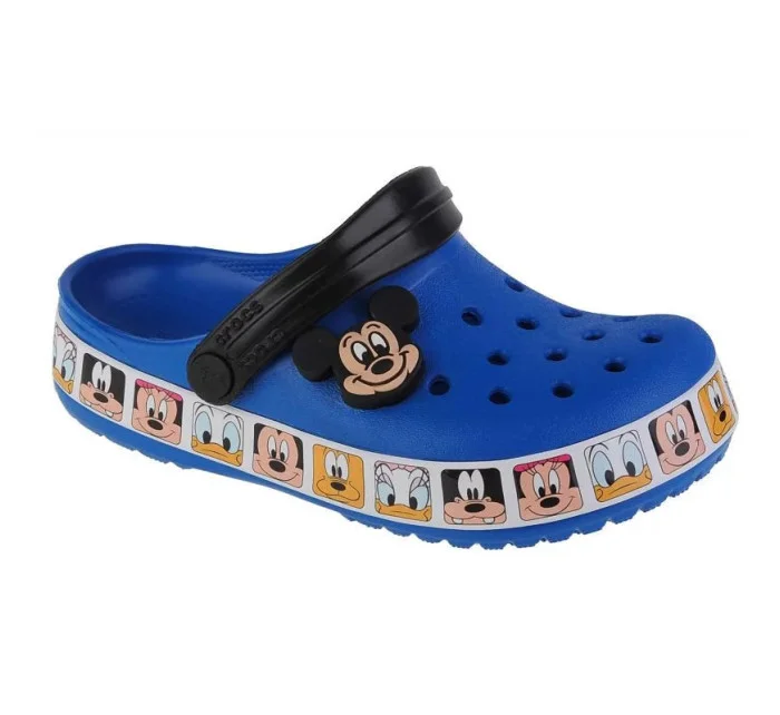 Dětské žabky FL Mickey Mouse 207718-4JL modrá vzor - Crocs