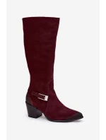 Kozačky na podpatku model 221524 Step in style Kozačky na podpatku model 221524 Step in style