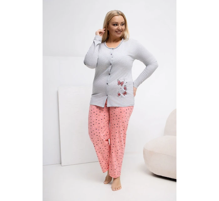 Pohodlná pyžama pro plnoštíhlé model 223305 Forever Pink