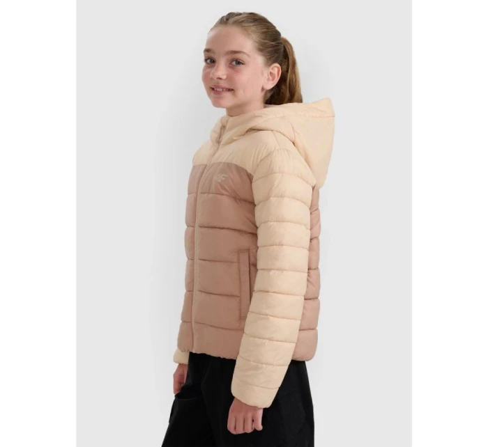 Dívčí péřová bunda se syntetickou výplní model 21814846 - 4F Dívčí péřová bunda se syntetickou výplní model 21814846 - 4F