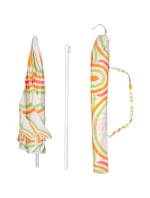 PLÁŽOVÝ A ZAHRADNÍ SLUNEČNÍK 160 CM ORANŽOVÝ A ZELENÝ PLÁŽOVÝ A ZAHRADNÍ SLUNEČNÍK 160 CM ORANŽOVÝ A ZELENÝ