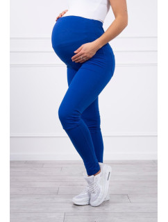 Chrpové bavlněné těhotenské kalhoty