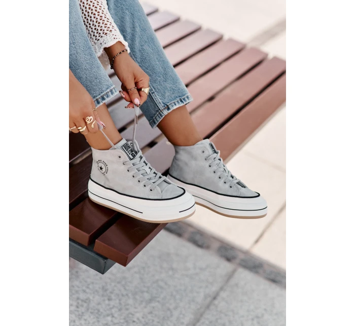 Zateplené Dámské Tenisky Na Platformě Eko Kůže Big Star model 21669567 Modré - Big Star Shoes Zateplené Dámské Tenisky Na Platformě Eko Kůže Big Star model 21669567 Modré - Big Star Shoes