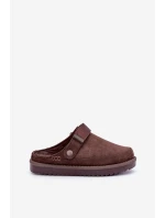 Zateplené dámské pantofle na platformě čokoládové model 21680700 - Boto Zateplené dámské pantofle na platformě čokoládové model 21680700 - Boto