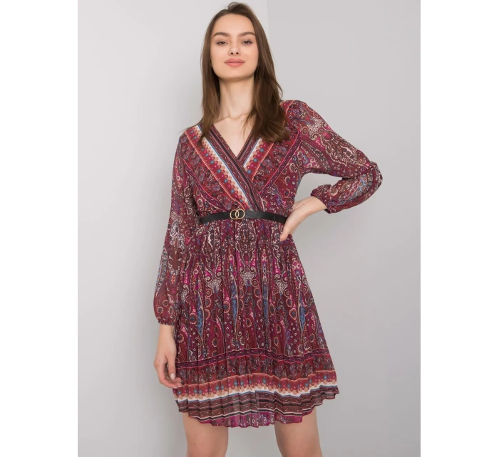 Šaty DHJ SK 10201.93P kaštanová