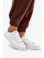 Dámské nízké tenisky z ECO kůže Big Star – bílé Dámské nízké tenisky z ECO kůže Big Star – bílé