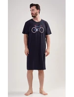 Pánská noční košile s krátkým rukávem Bike