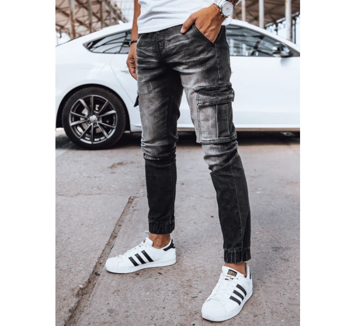 Pánské džínové kalhoty jogger černé Dstreet model 21971209 - FashionStreet