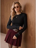 Bluzka damska z rękawem czarna model 22394713 - FashionStreet Bluzka damska z rękawem czarna model 22394713 - FashionStreet