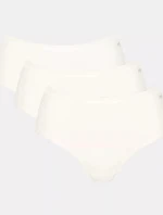 Dámské kalhotky GO Daily Cotton Midi 3P - WHITE - bílé 00GZ - SLOGGI