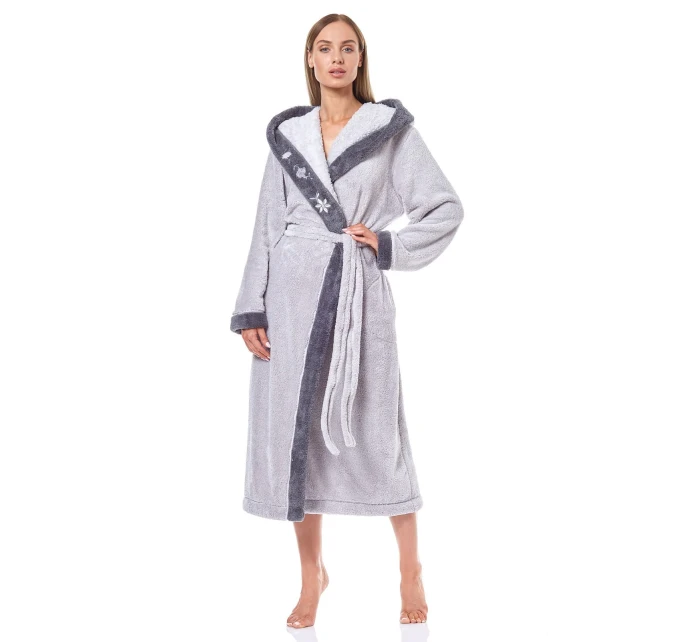 Dlouhý dámský župan L&L 9145 Hft 4XL Dlouhý dámský župan L&L 9145 Hft 4XL