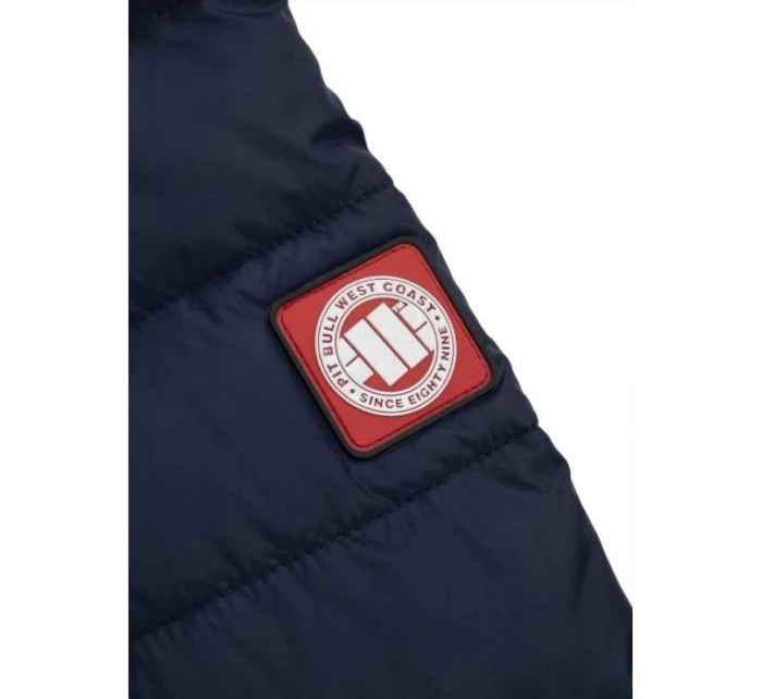 Pit Bull West Coast Padded model 21927423 pánská zimní bunda tmavě modrá s kapucí