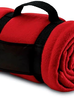 SOL'S Stavenger Fleecová deka 25.4342 red