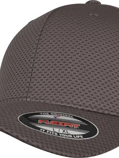 Flexfit 6584 6 panelová žerzej kšiltovka „3D Hexagon“ 55.6584 dark grey