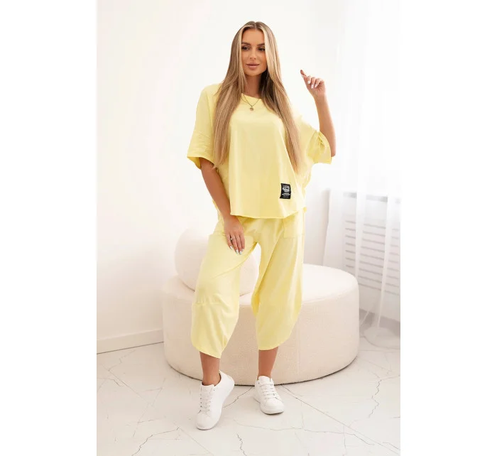 Bavlněný komplet halenka + kalhoty model 21903406 - K-Fashion