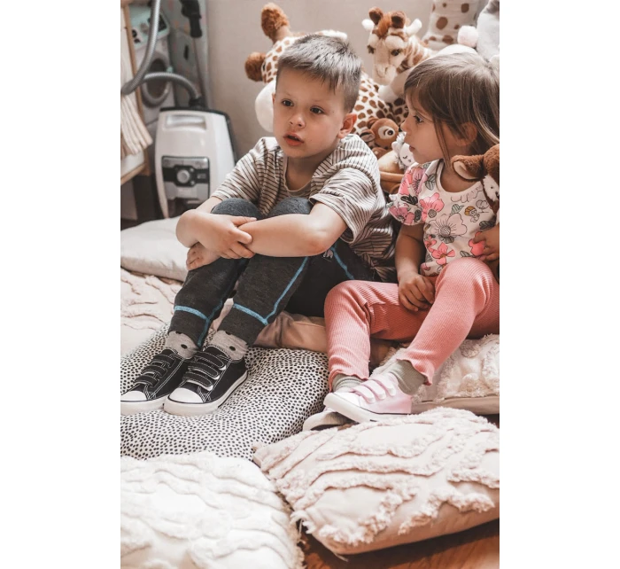 Dětské tenisky na suchý zip Černá Bernie Dětské tenisky na suchý zip Černá Bernie