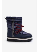 Dámské sněhule s vázáním v modré barvě model 21644706 - Boto Dámské sněhule s vázáním v modré barvě model 21644706 - Boto