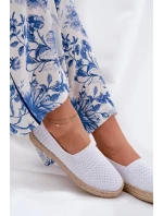 Dámské Espadrilky S Pletením model 21691966 Bílé - VINCEZA