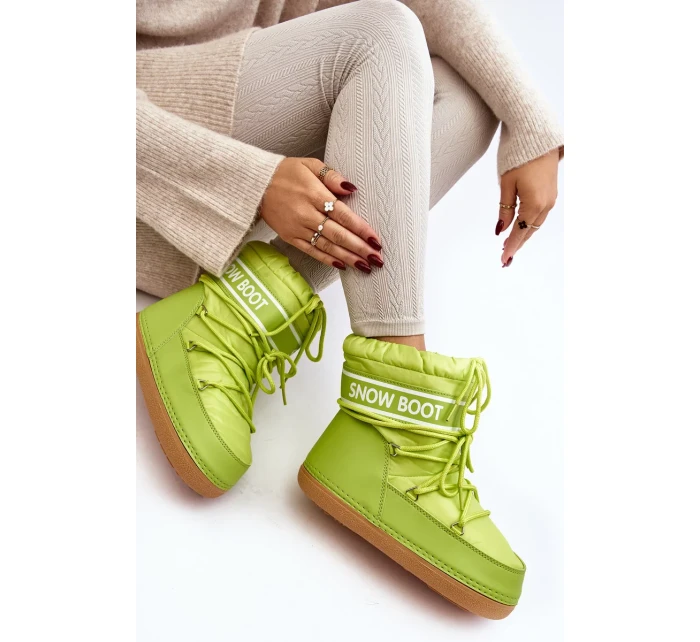 Dámské sněhule se zavazováním Olive Soia Dámské sněhule se zavazováním Olive Soia