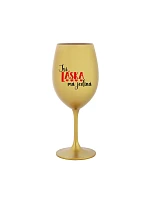 JSI LÁSKA MÁ JEDINÁ - zlatá sklenice na víno 350 ml