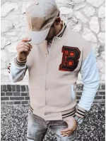 Pánská mikina na zip v barvě ecru Dstreet model 21966747 - FashionStreet