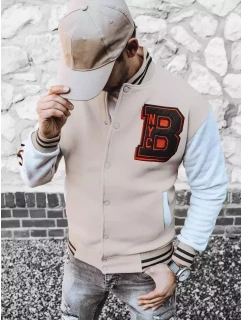 Pánská mikina na zip v barvě ecru Dstreet model 21966747 - FashionStreet