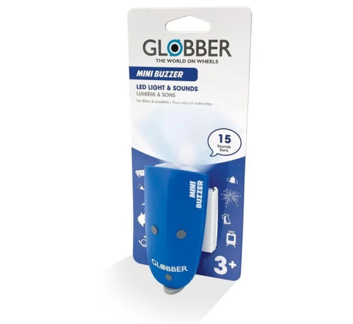 LED světlo + klakson Globber Mini Buzzer 530-100 DE1