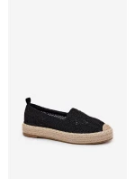 Dámské Espadrilky Na Platformě model 21691926 Černé - VINCEZA