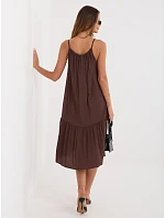 Šaty IR SK 6816.16P tmavě hnědé